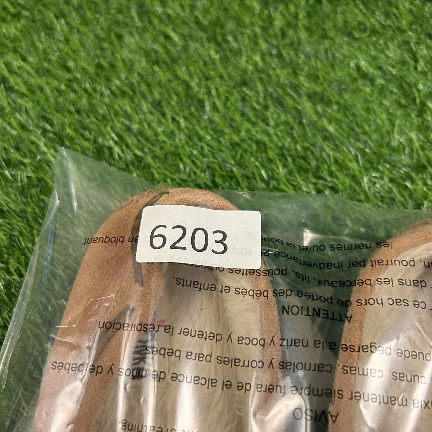 Minnetonka Moccasins Womens 8 M Brown Leather Suede Shoes Slipper Fur Lined