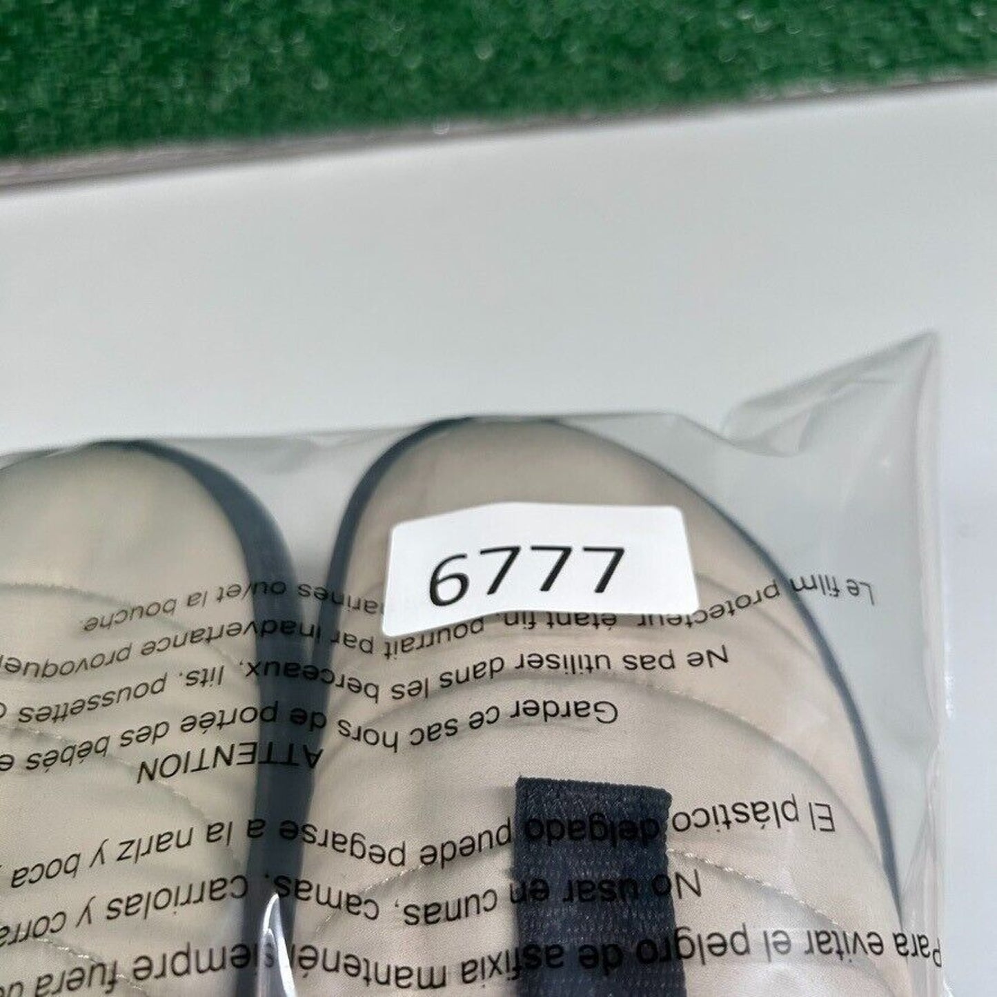 Crocs Classic Puff Mocs Beige Black Slip On Casual Comfort Shoes Womens 7 New