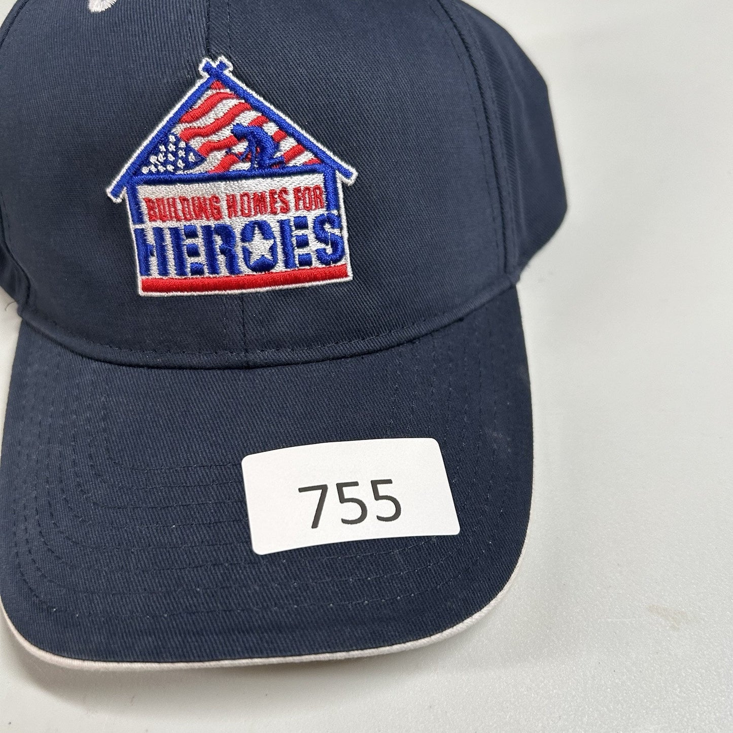 Building Homes for Heroes Baseball Hat Cap Mens Strap Back Blue Red Adjustable