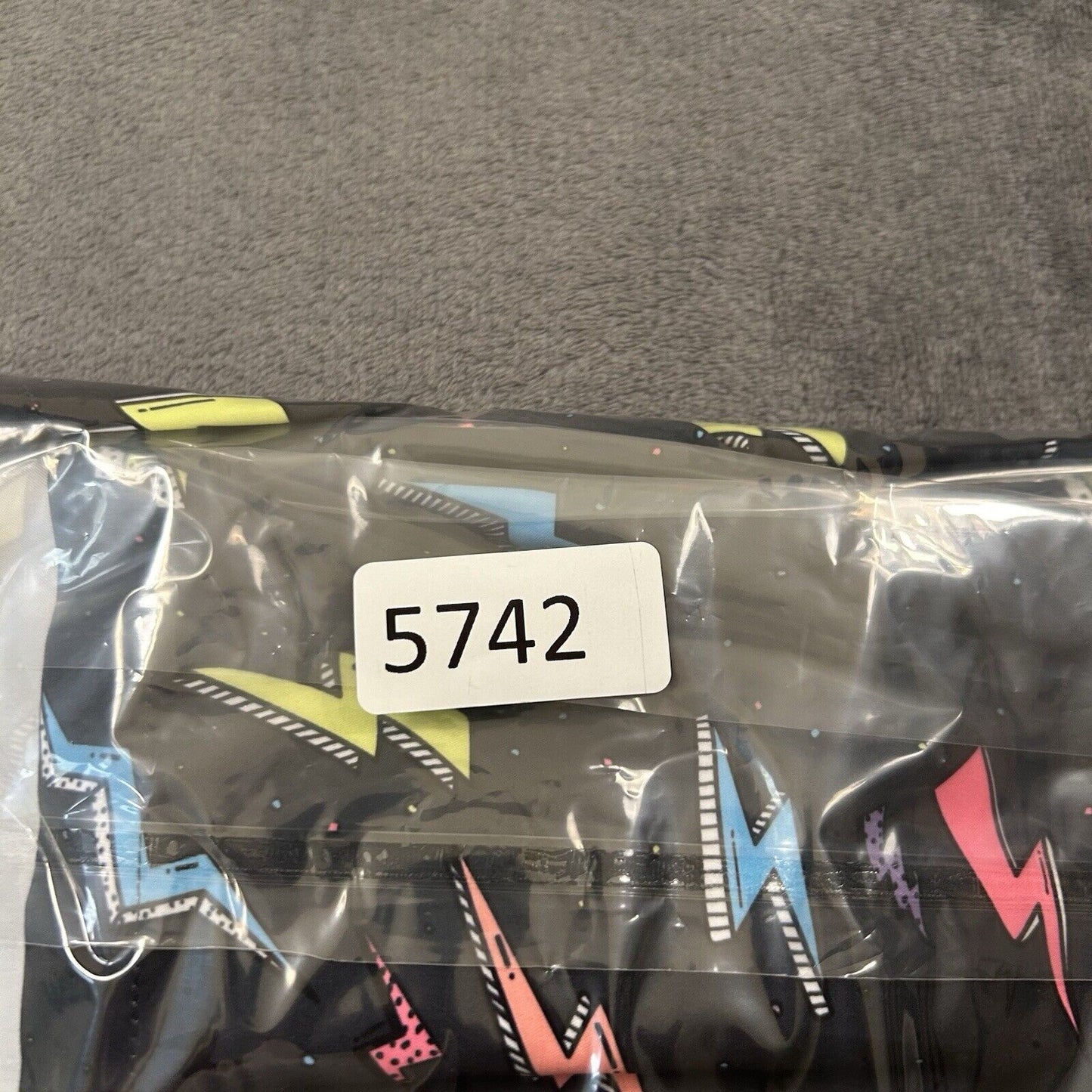 Boardies Board Shorts Mens Extra Large 34" Black Zaps Neon Swim Drawstring NEW