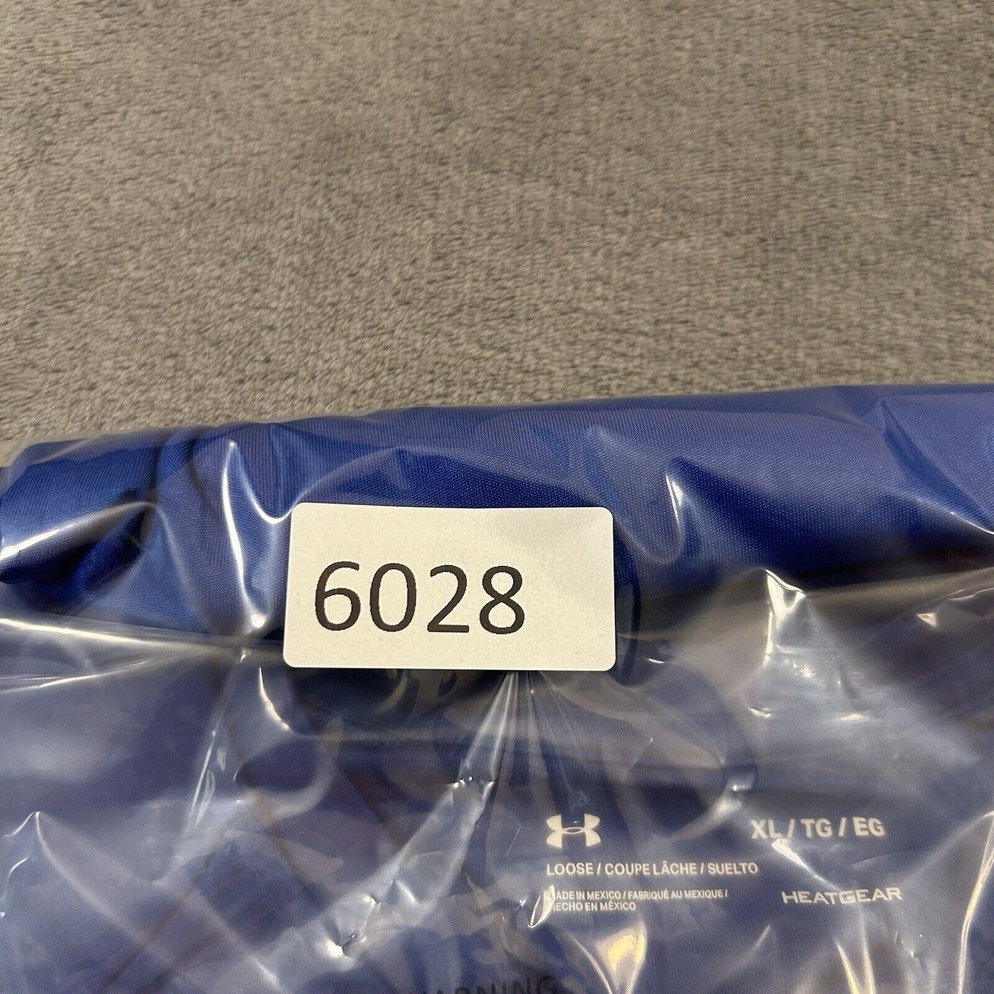 Under Armour Shirt Mens Extra Large Blue Short Sleeve Athletic Running Heatgear