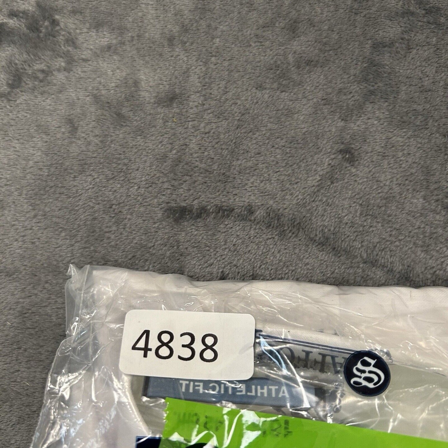 Stafford Shirt Mens 16.5 White Button Up Short Sleeve Athletic Fit Casual New