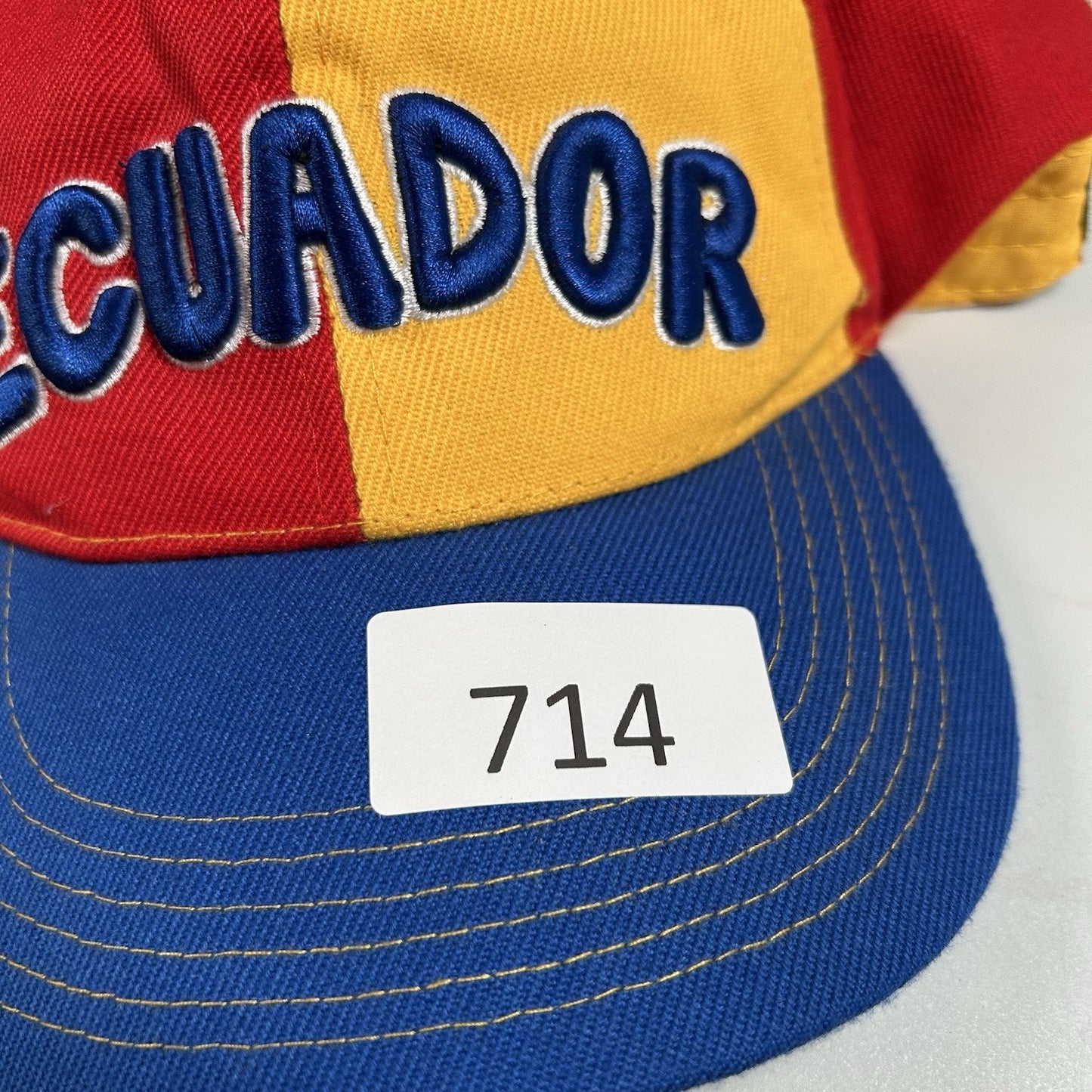 Ecuador Hat Cap Mens Snapback Red Yellow Blue Country Embroidered Adjustable