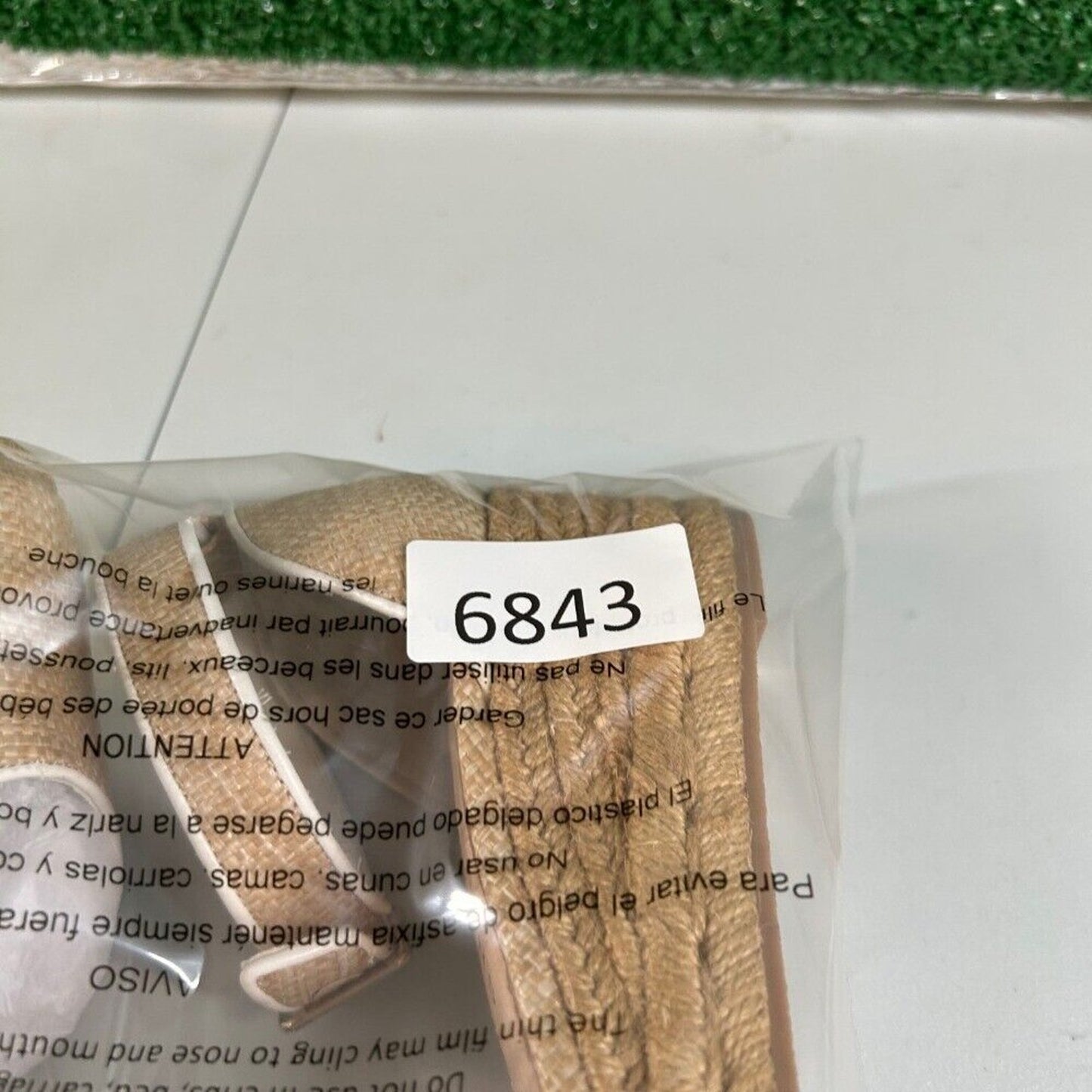 Jack Rogers Palmer Espadrille Wedge Sandals Ankle Strap Beige Womens 7.5 M