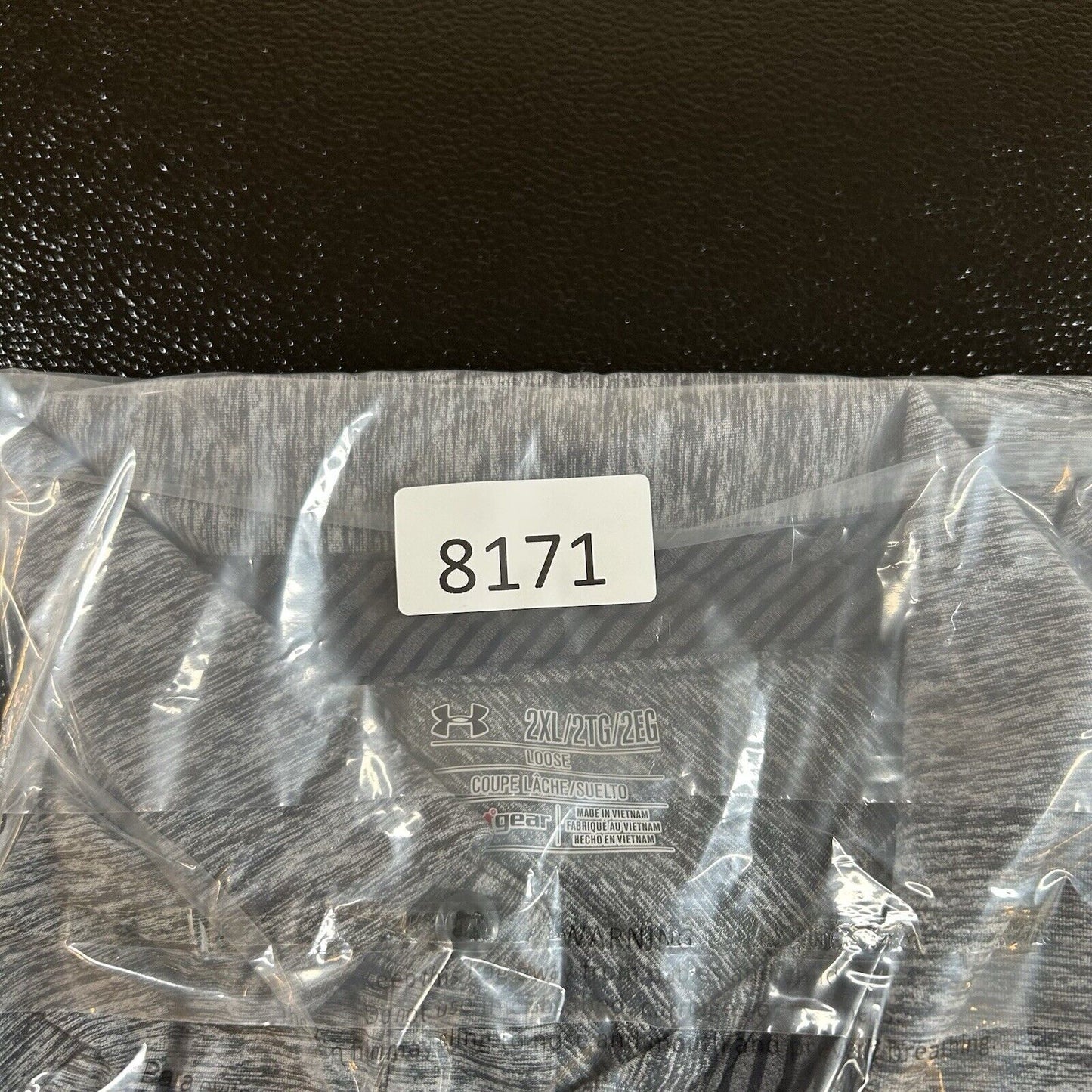 Under Armour Golf Polo Shirt Mens XXL 2XL Gray Athletic Heatgear Short Sleeve