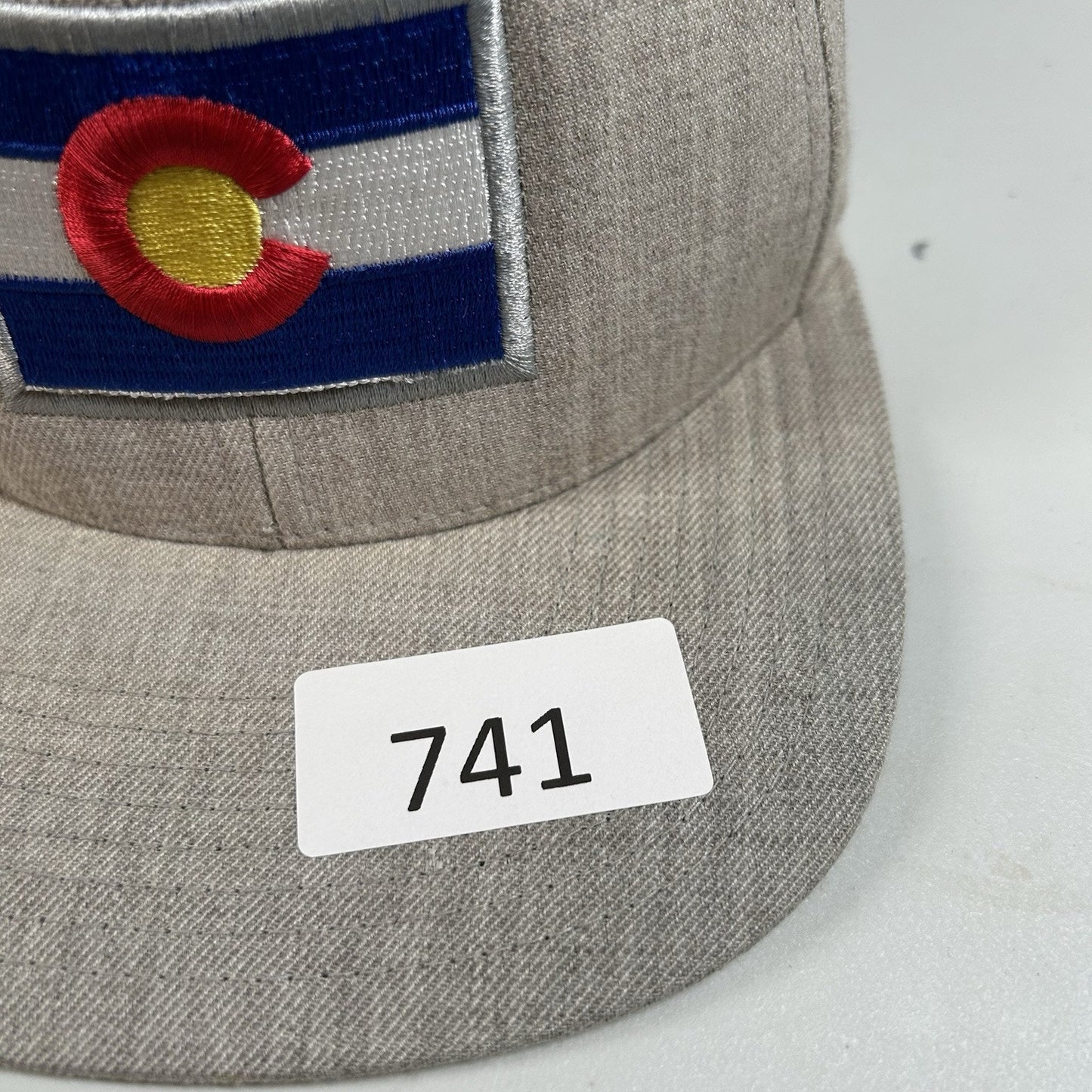 Colorado State Flag Hat Cap Mens Snapback Gray Yupoong The Classics Acrylic Wool