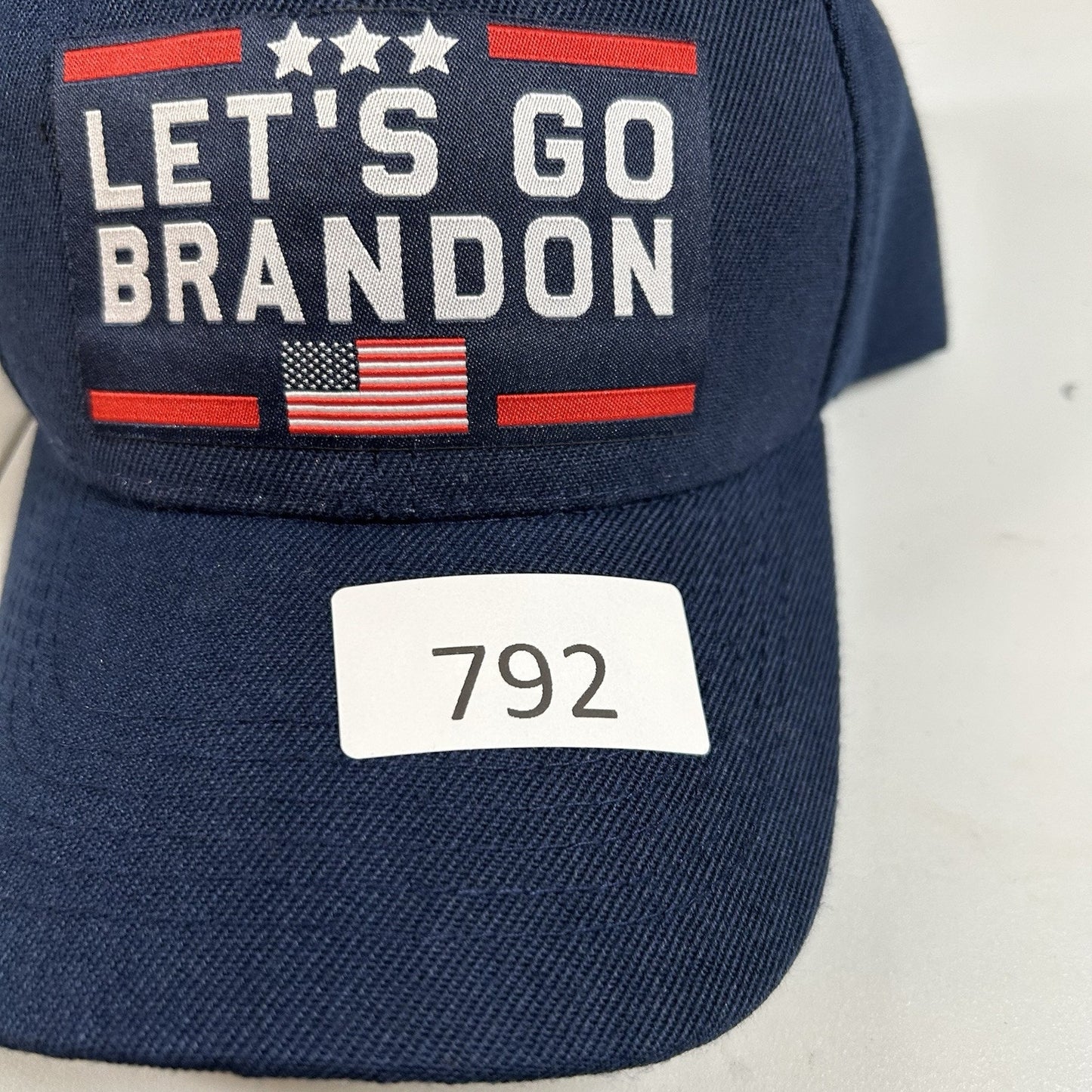 Lets Go Brandon Baseball Hat Cap Mens Strap Back Blue Red Usa Patriot Adjustable