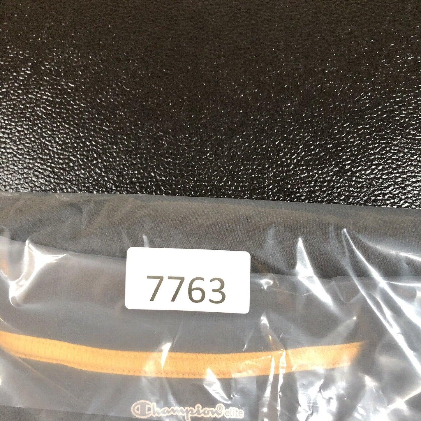 Iowa Hawkeyes Polo Shirt Mens Large Black Yellow Short Sleeve Champion Elite