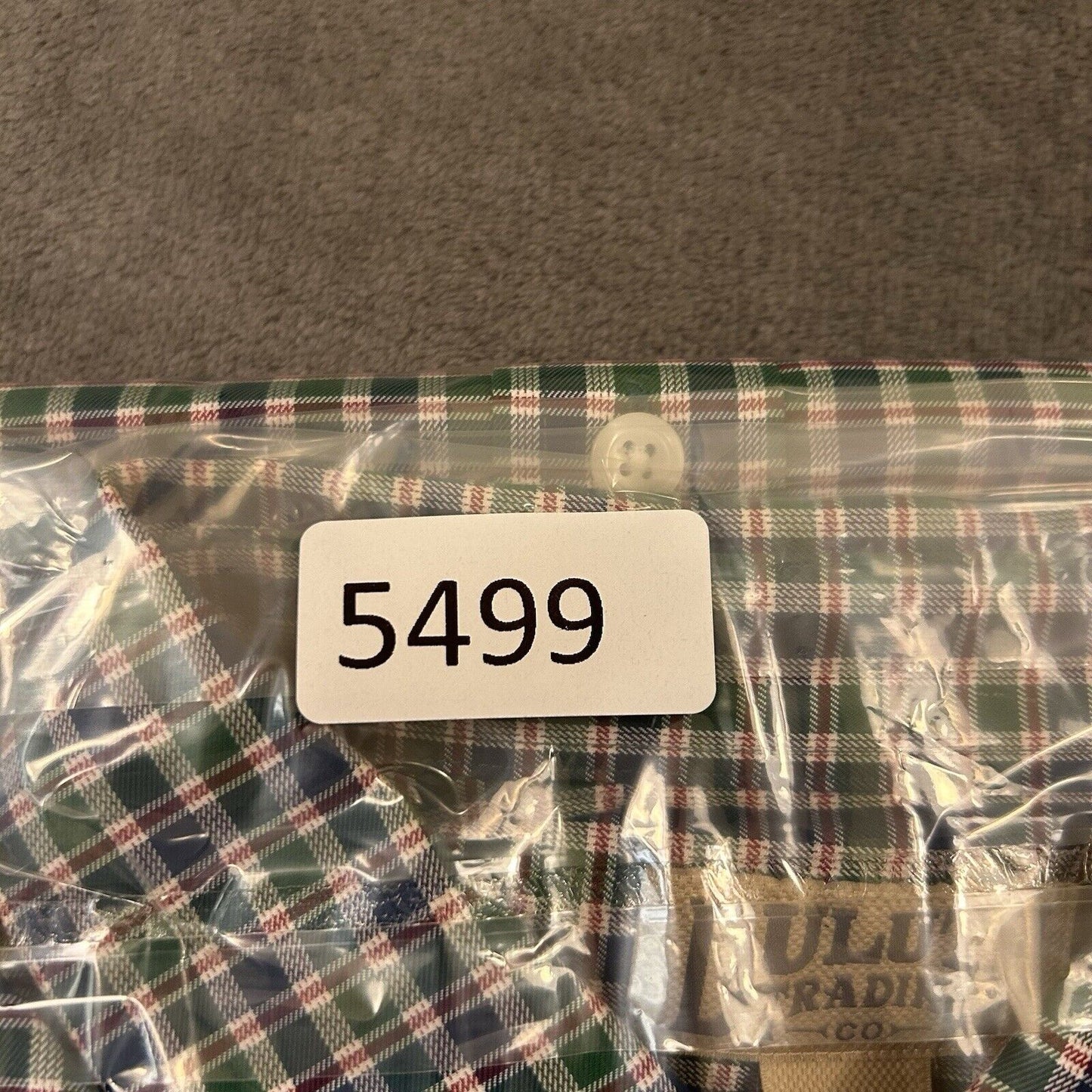 Duluth Trading Shirt Men Large Green Blue Check Button Up Long Sleeve Colorful