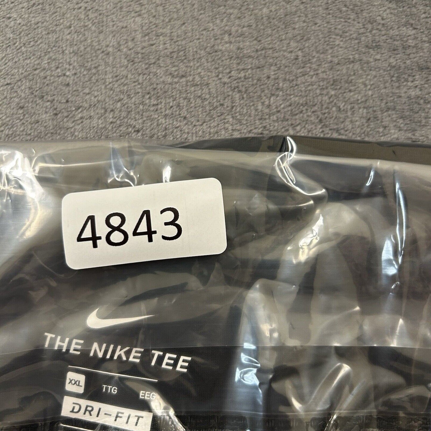 Nike Shirt Mens XXL 2XL Black Short Sleeve Athletic T-Shirt Running Training