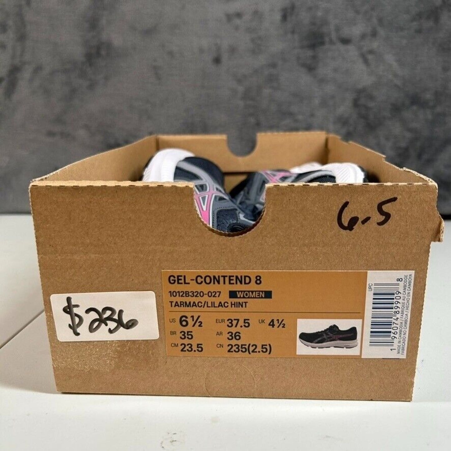 Asics Gel Contend 8 Running Athletic Shoes Sneakers Blue Pink Womens 6.5 New