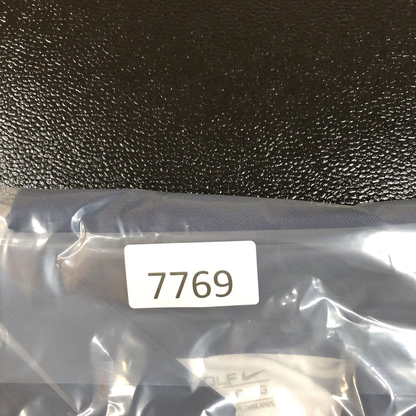 Nike Golf Polo Shirt Mens Large Navy White Dri-Fit Athletic Comfort Short Sleeve