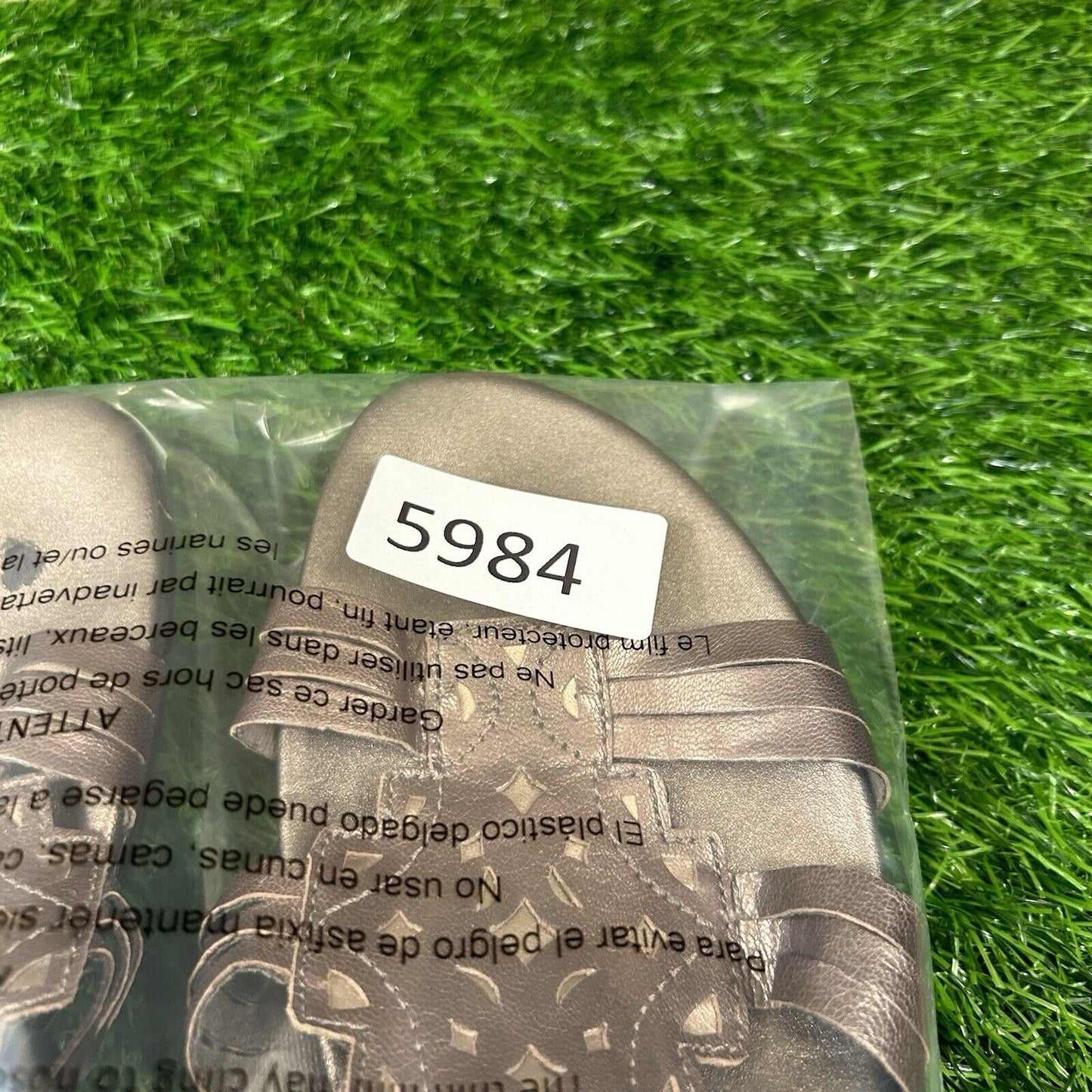 Clarks Bendables Sandals Womens 10 M Bronze Wedge Strappy Leather Open Toe