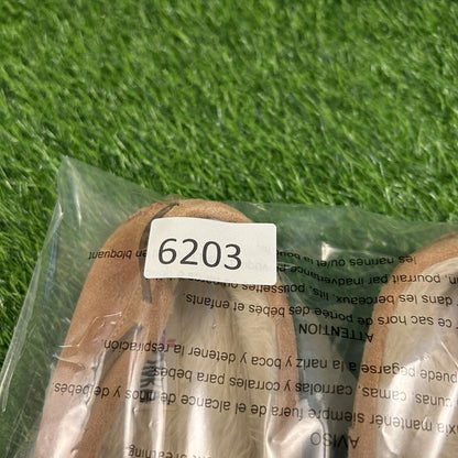 Minnetonka Moccasins Womens 8 M Brown Leather Suede Shoes Slipper Fur Lined