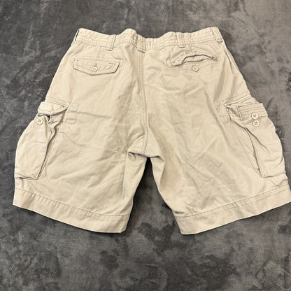 Polo Ralph Lauren Shorts Mens 40” Light Brown Cargo Casual Outdoor Hiking Pocket