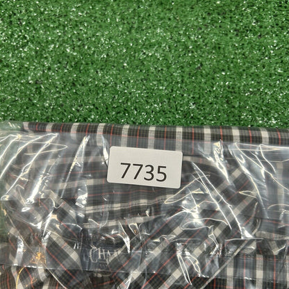 Chaps Shirt Mens Extra Large Green Red Plaid Stretch Button Up Long Sleeve