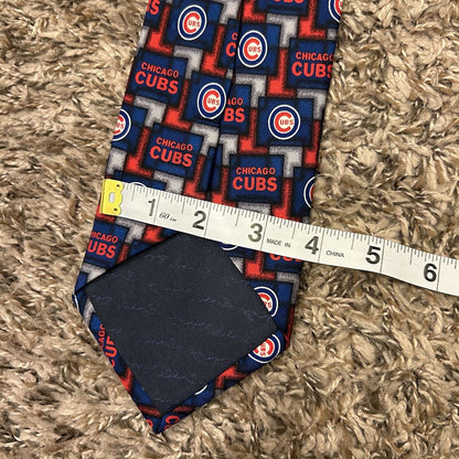 Chicago Cubs Tie Mens Necktie Blue Red Baseball MLB Silk 57" Work