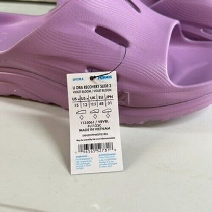 Hoka Ora Recovery Slides 3 Sandals Comfort Slip On Lavender Mens 13 New
