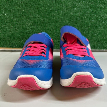 Tsukihoshi Kids Racer Sneakers Pink & Blue Hook and Loop Closure Youth 3Y