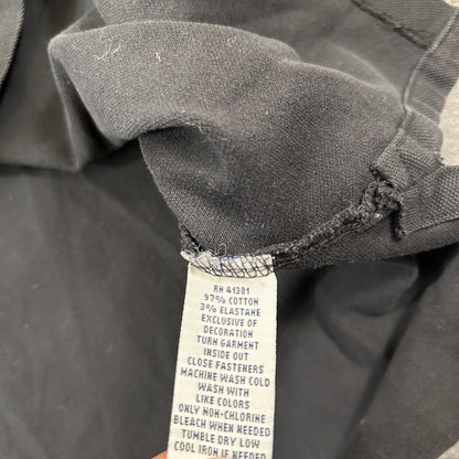 Polo Ralph Lauren Shirt Mens Medium Black Short Sleeve Pima Stretch Mesh Work