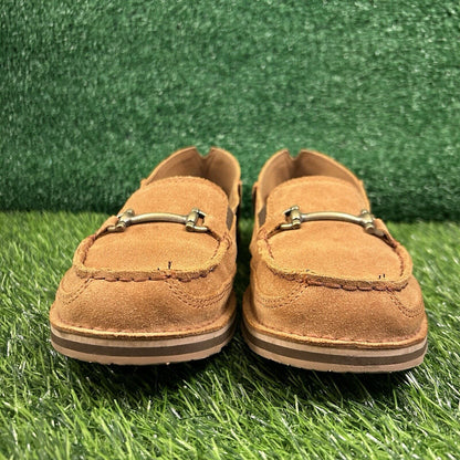 Ariat Bit Cruiser Loafers Womens 8.5 B Brown Leather Suede Shoes Slip On Comfort