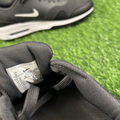 Nike Air Max 1 Golf Mens 8 Black White Spikeless Shoes Sneaker Athletic NEW