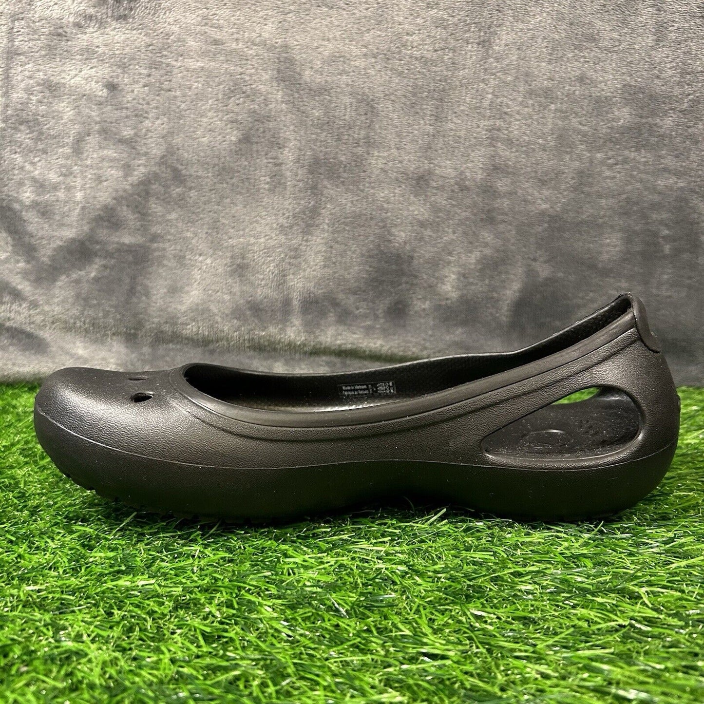 Crocs Kadee Flats Womens 7 Black Shoes Slip On Slingback Lightweight Comfort