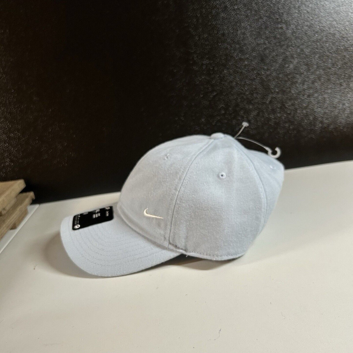 Nike Club Hat Cap Adult Medium Large Light Blue Strapback Swoosh Adjustable NEW