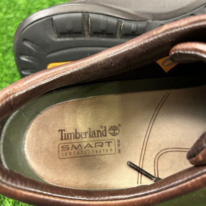 Timberland Smart Oxfords Mens 11 M Brown Dress Shoes LEather Lace Up Casual Work