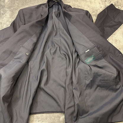 Lauren Ralph Lauren Blazer Suit Jacket Mens 48L Navy Wool Sport Coat Stretch