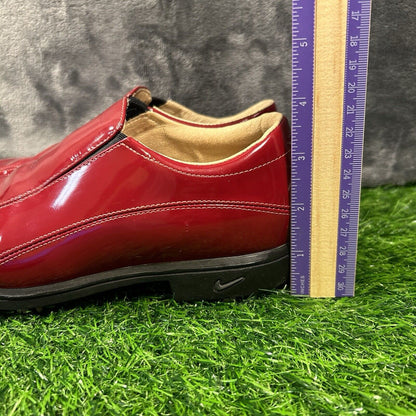 Nike Golf Verdana Last Womens 6 Red Leather Shoes Athletic Comfort Spikes Slip