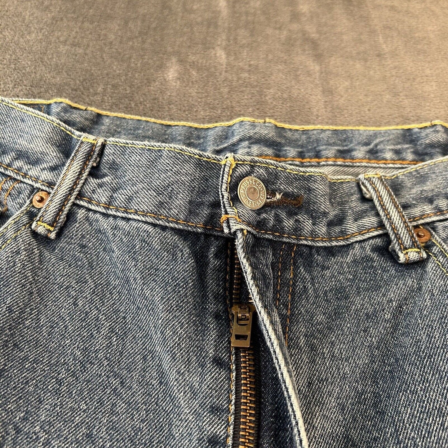 Levis 550 Jeans Mens 38x34" Blue Original Straight Leg Denim Pants Casual Work