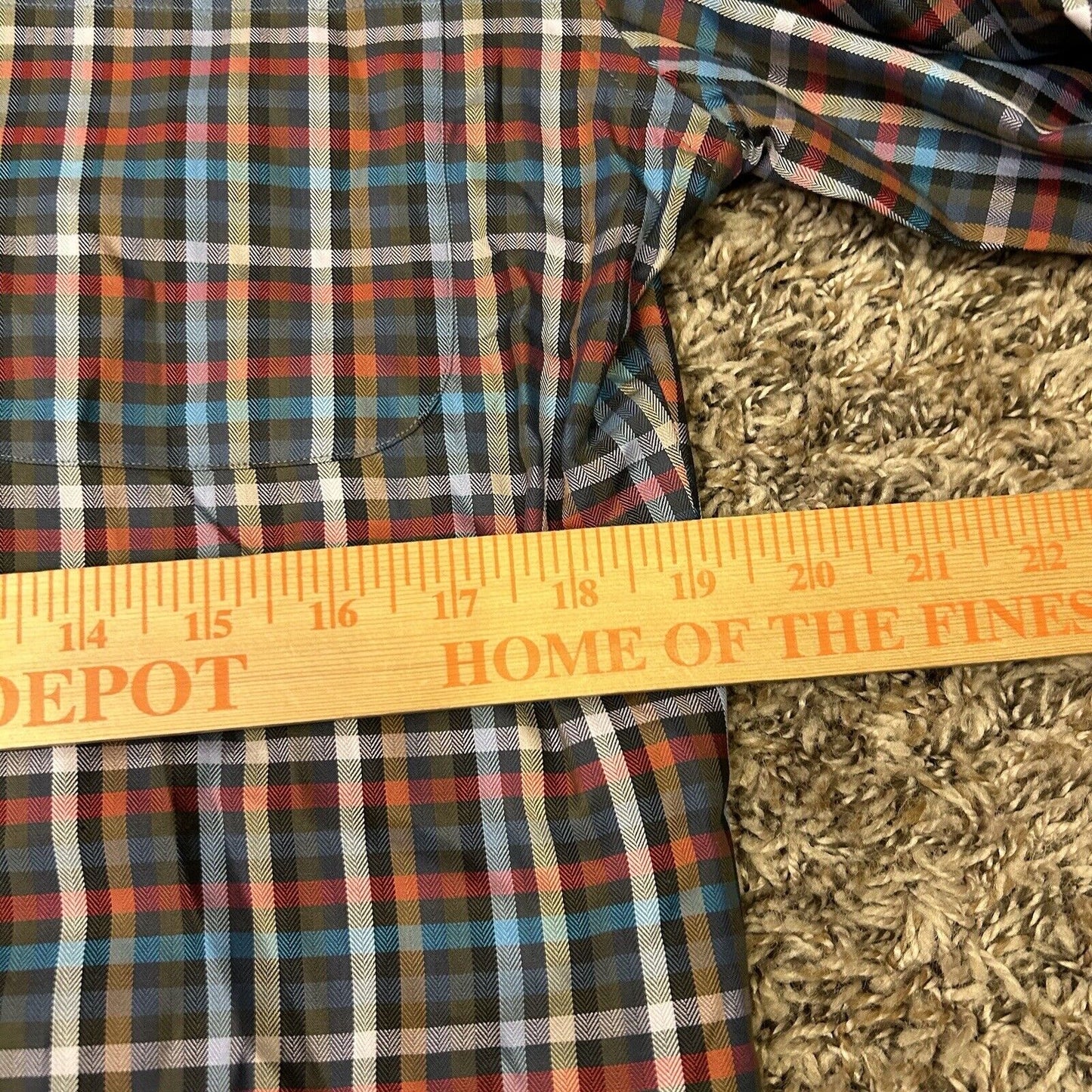 Bobby Jones Shirt Mens Large Multicolor Plaid Button Up Long Sleeve Casual