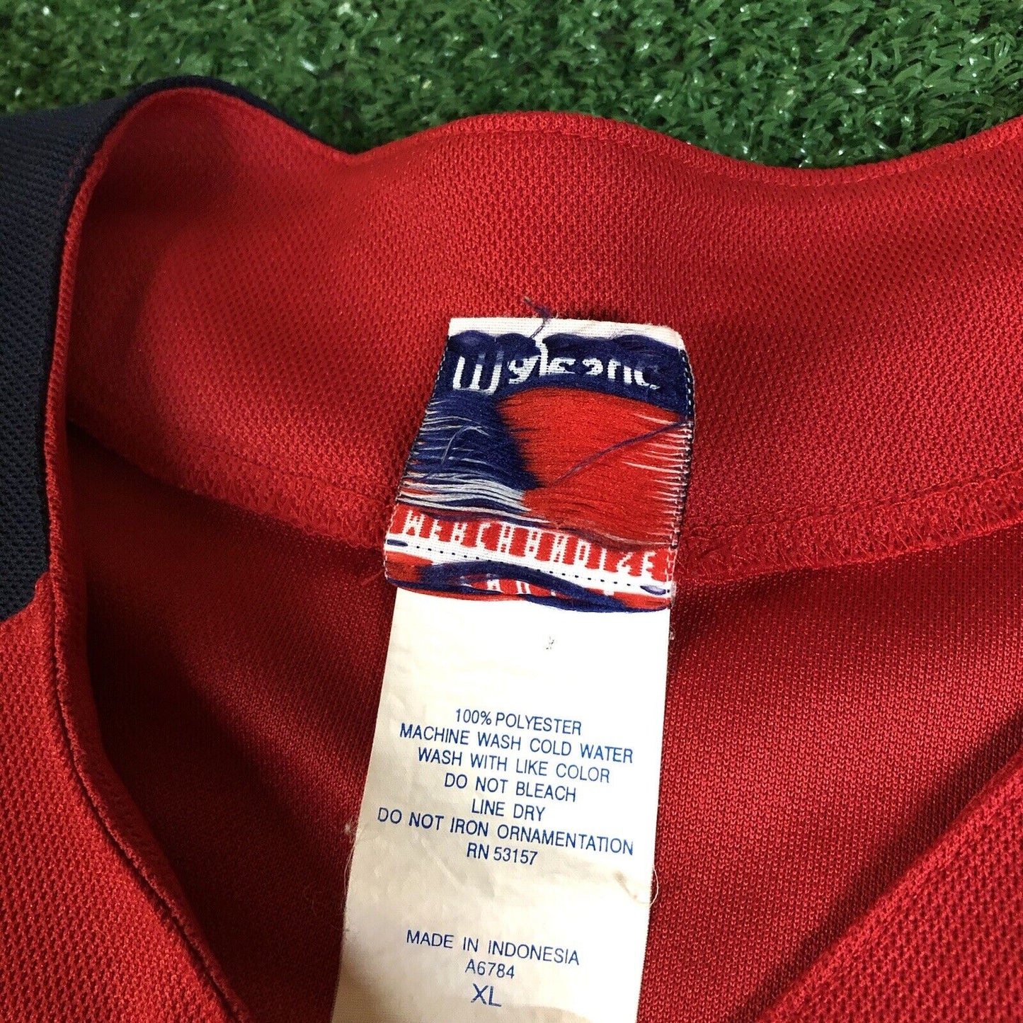 St Louise Cardinals Jersey Mens Extra Large Red Navy Short Sleeve MLB Majestic