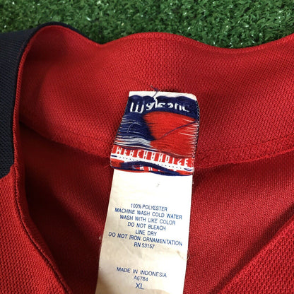 St Louise Cardinals Jersey Mens Extra Large Red Navy Short Sleeve MLB Majestic