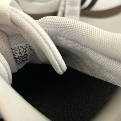 Adidas VL Court 3.0 Mens 10.5 White Black Shoes Sneaker Athletic Leather NEW