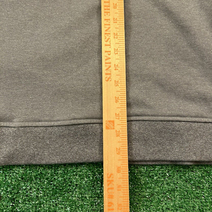 Izod Performance Sweater Mens XXL 2XL Gray Black Pullover Sweatshirt Stretch