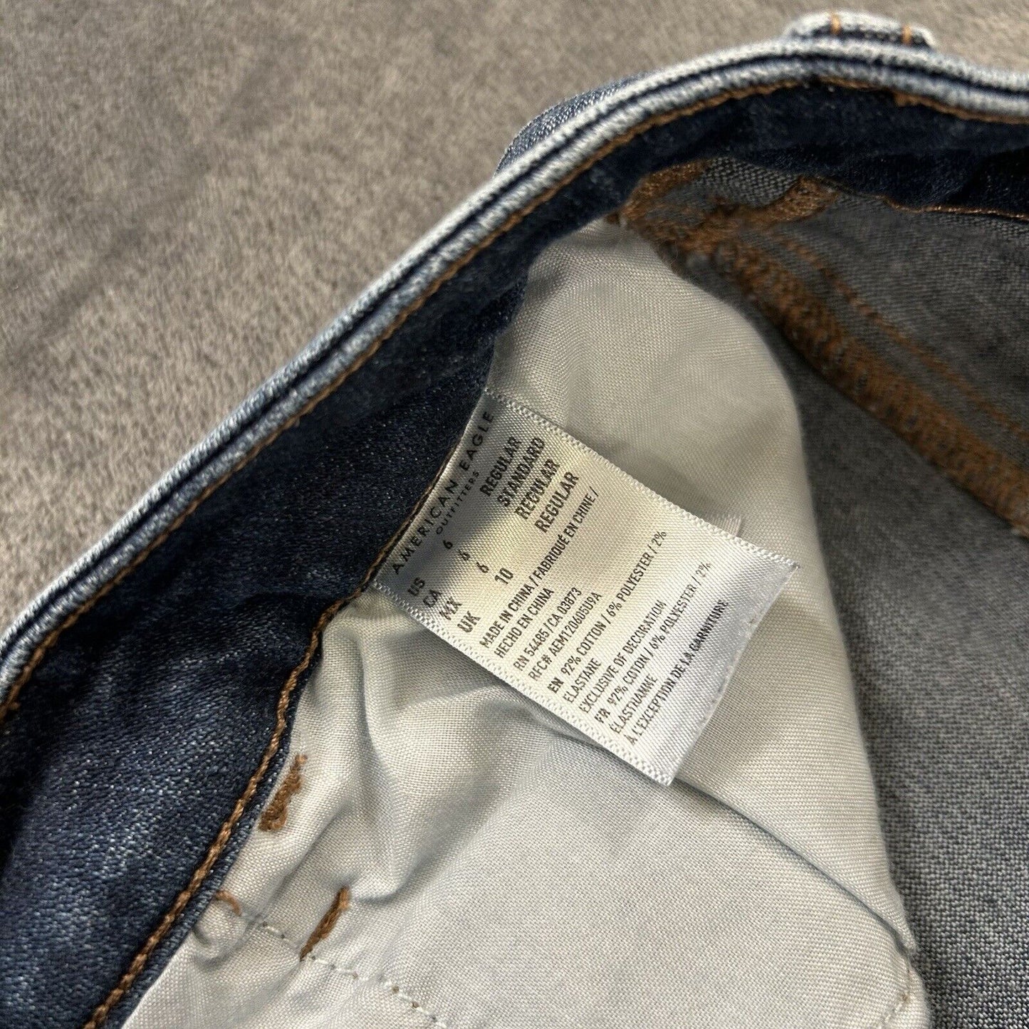 American Eagle Jeans Womens 6 28x30" Blue Super Highest Rise Jegging Stretch