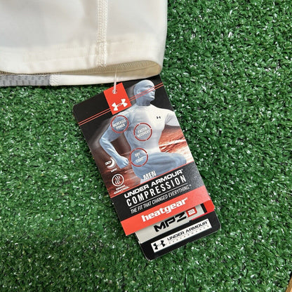 Under Armour MPZ2 Padded Shirt Mens Extra Large White Compression MSRP $75 New