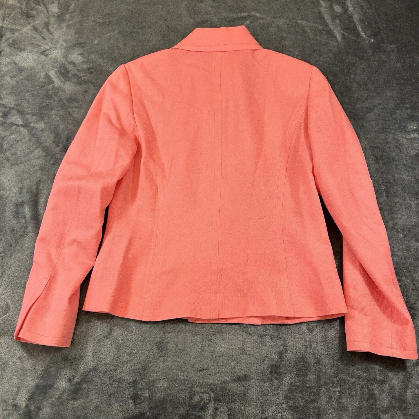 Pendleton Blazer Womens 4 Petite Peach Pink Jacket Virgin Wool Vintage 4 Button