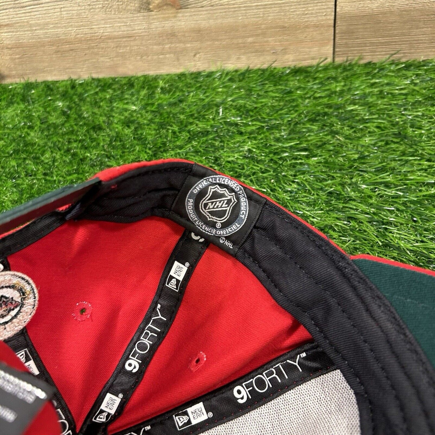 Minnesota Wild Hat Baseball Cap Youth Red Green Snapback New Era NHL Hockey