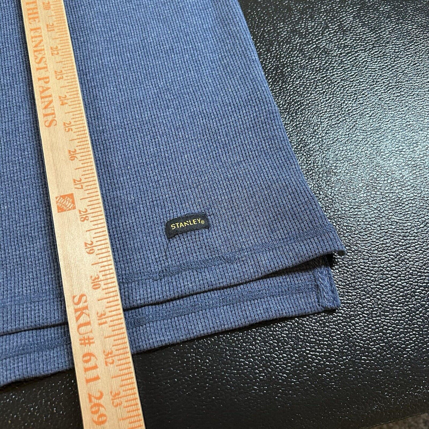 Stanley Workwear Shirt Mens Small Blue Long Sleeve Thermal Heather Comfort NEW