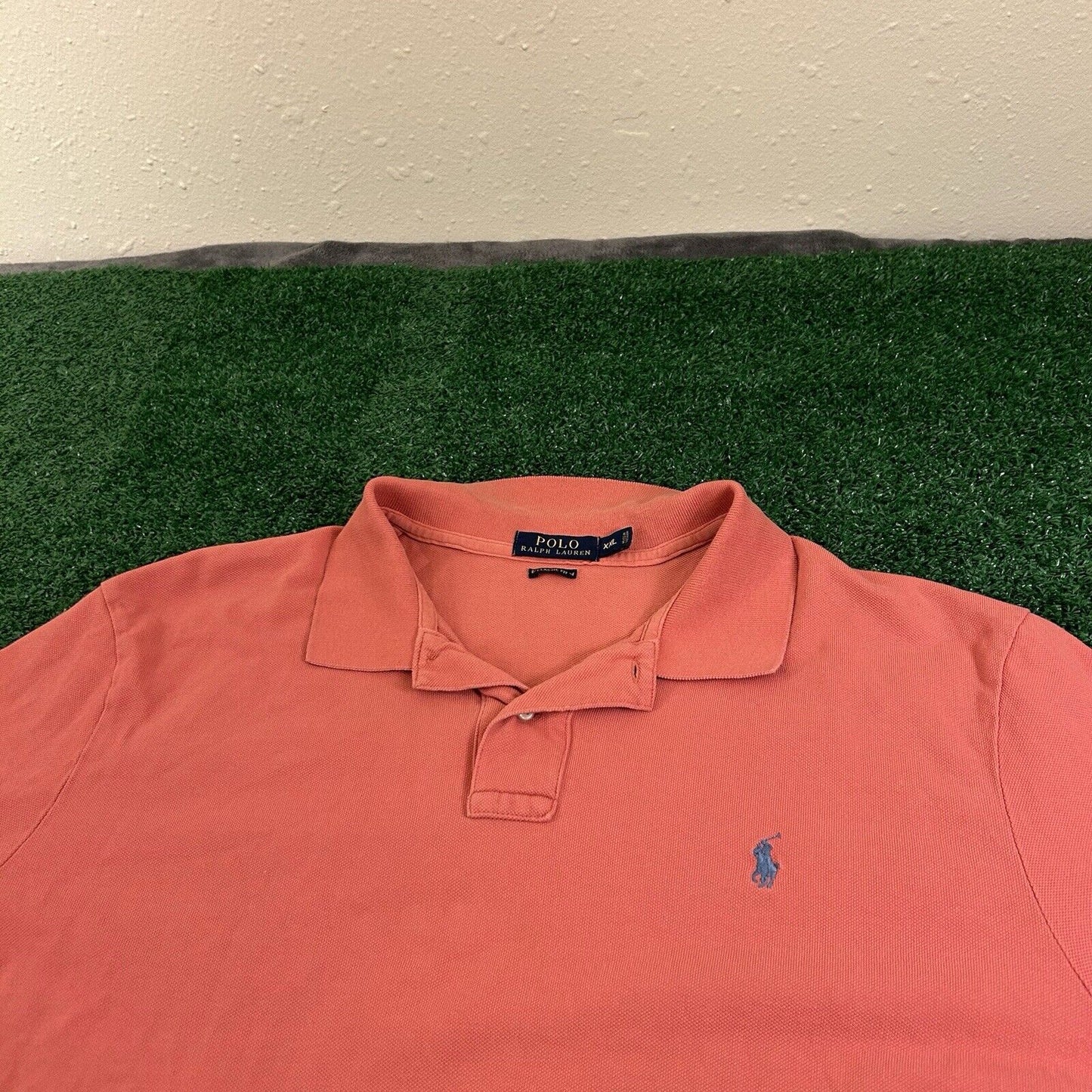 Polo Ralph Lauren Polo Shirt Mens XXL 2XL Coral Short Sleeve Golf Classic Fit