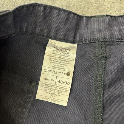 Carhartt Flame Resistant Pants Mens 40x30” Blue Chino Work Outdoor Side Pockets