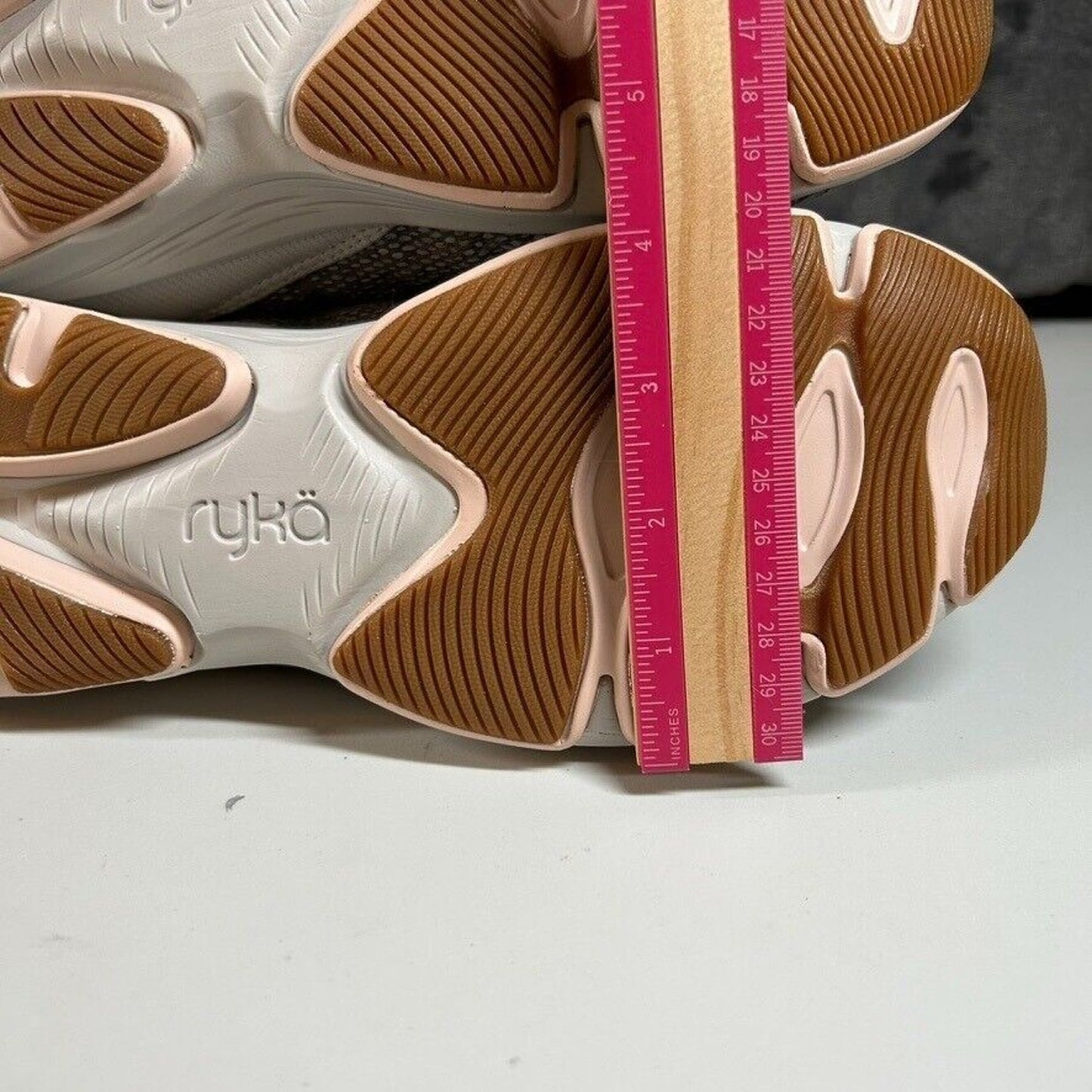 Ryka Devotion X Walking Shoes Comfort Athletic Sneakers Gray Womens 9.5 Wide