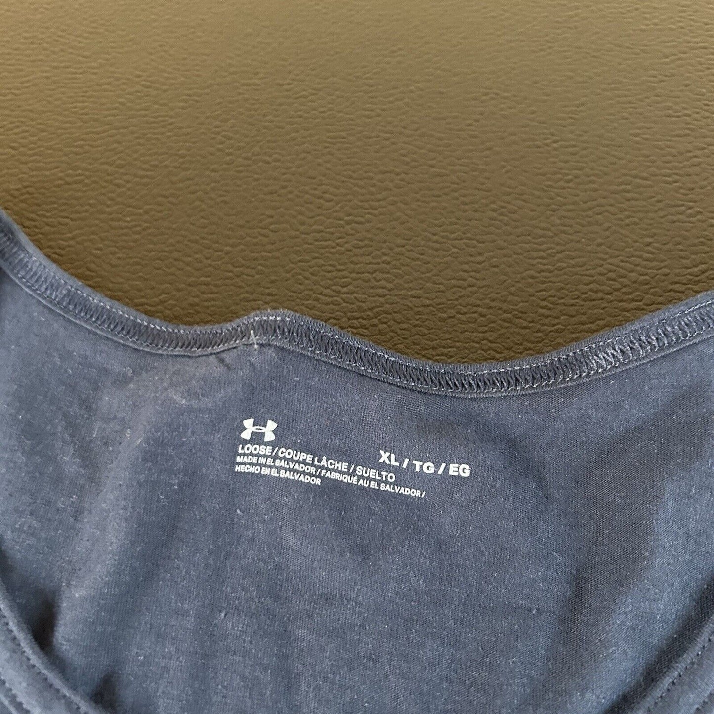 Under Armour Boston Tank Top Mens Extra Large Navy Sleeveless Shirt Running New