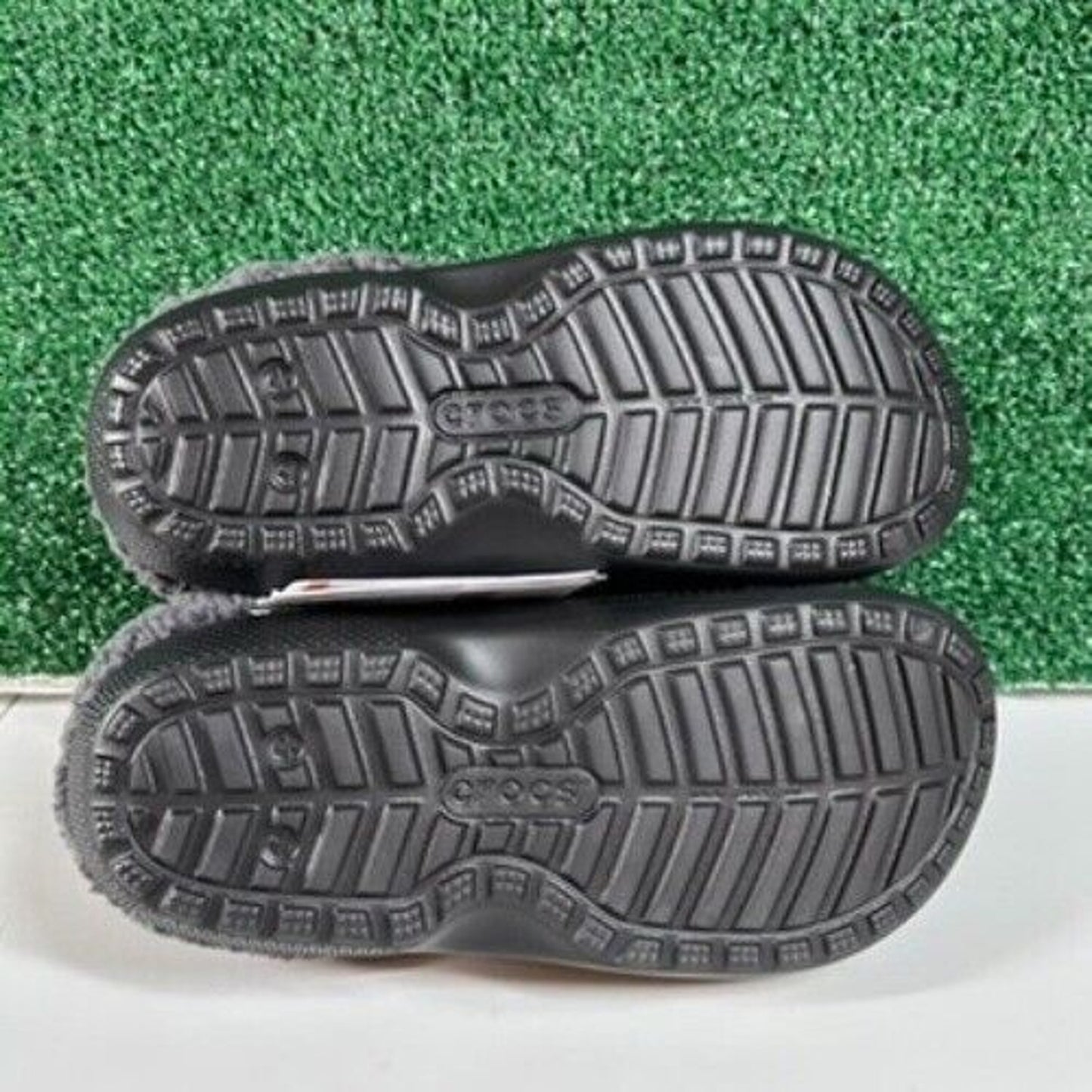 Crocs Classic Blitzen IV Lined Clog Fuzzy Fur Slip On Comfort Black Womens 8 New