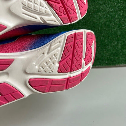 Tsukihoshi Kids Racer Sneakers Pink & Blue Hook and Loop Closure Youth 3Y