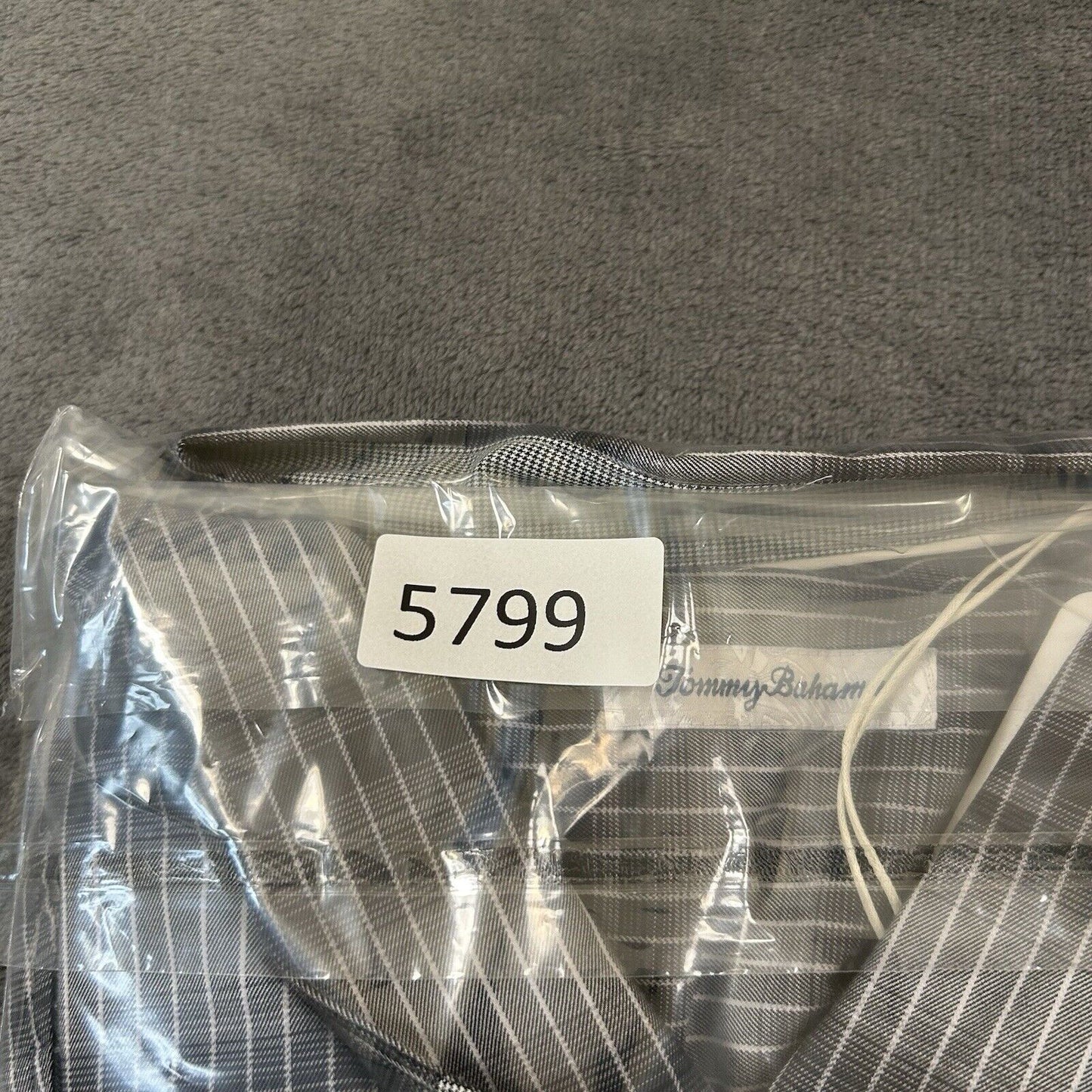 Tommy Bahama Shirt Mens 4XLB Gray Black Lazlo Ombre Stripe Button Up LS NEW $168