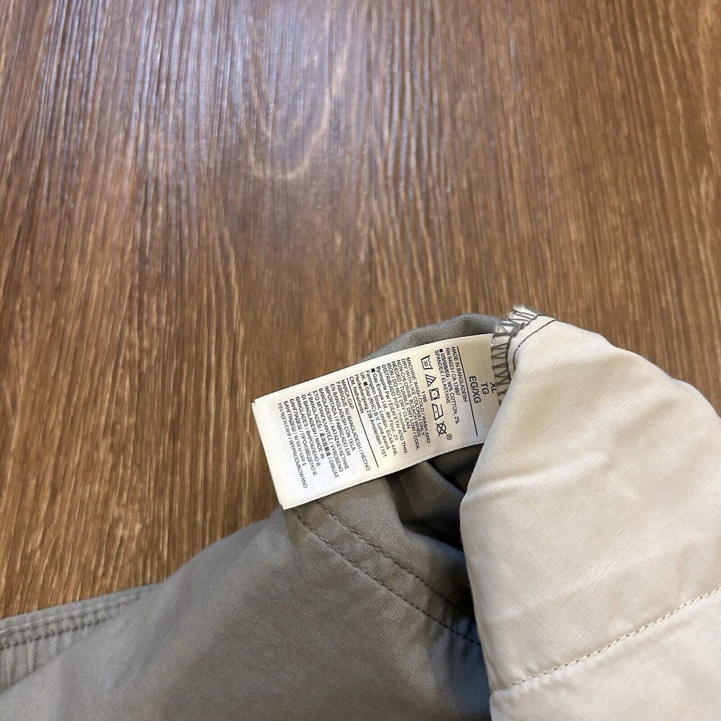 Gap Easy Essential Chino Shorts Mens Extra Large 38" Green/Gray 8" Short NEW